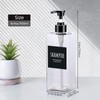 Segbeauty Soap Dispenser, Pack of 3, 500 ml Shampoo Bottles,