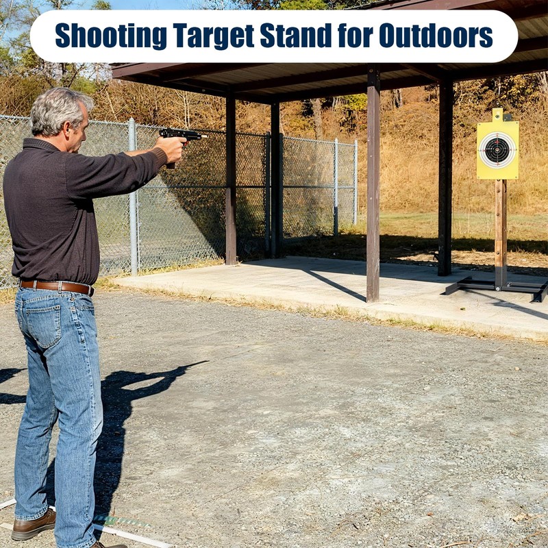 JTZFD 2x4 Shooting Target Stand Base for AR500 Steel Targets