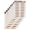 Beavorty Instant Full Natural Brows 8 Sheets Eyebrow Stickers Brow