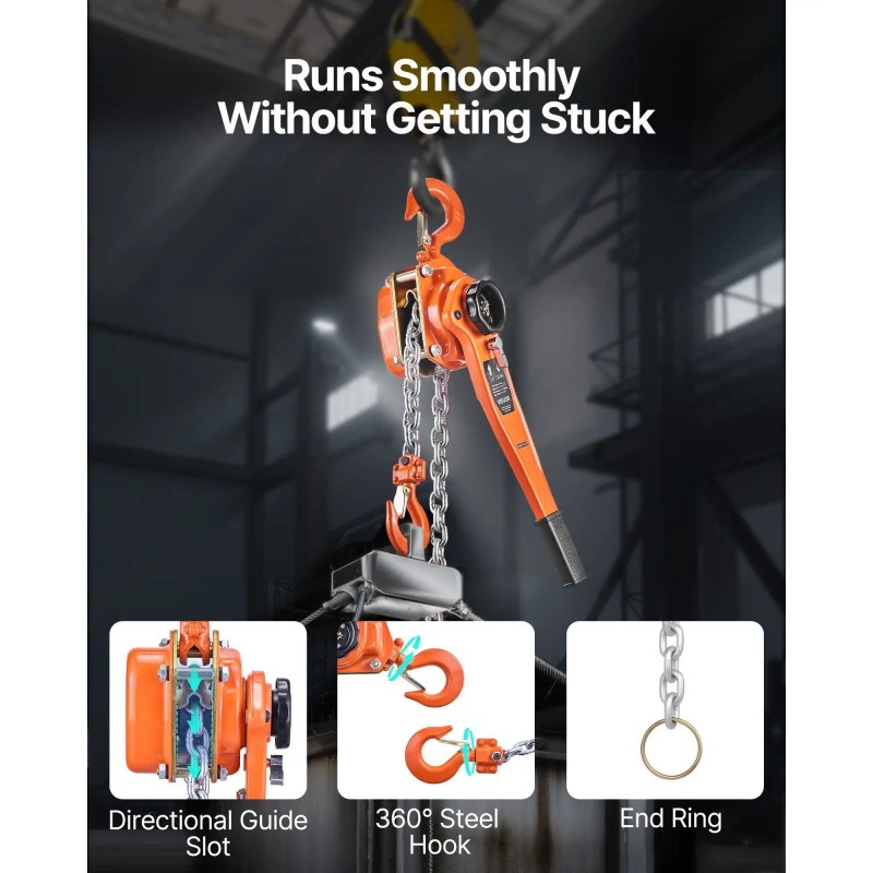 New Manual Lever Chain Hoist 1 Ton 1.5M Lift G80