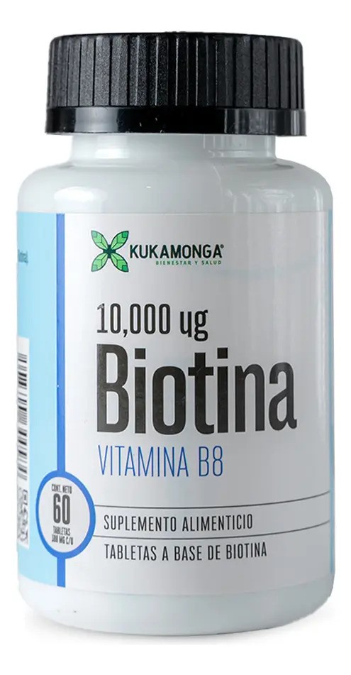 Biotina 10,000 Mg - 60 Cápsulas Sin Sabor