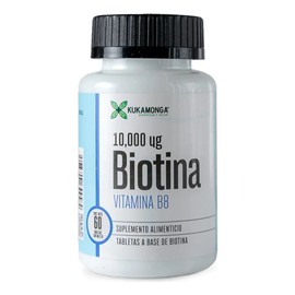 Biotina 10,000 Mg - 60 Cápsulas Sin Sabor