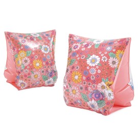 Intex 56669 Kids Swimming Arm Bands 3-6 Years 23 x 15 cm Durable Vinyl 2 Air Chambers Cute Floral Swimming Pool Beach