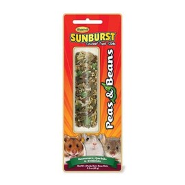 Higgins Sunburst Gourmet Treat Stick, 2.5 Ounces, Peas and Beans Flavor for Rabbits Guinea Pigs and Chinchillas