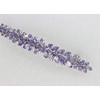 Faship Gorgeous Lavender CZ Crystal floral Hair Barrette Clip