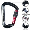 SEPEAK UIAA 30kN Locking Climbing Carabiner, Professional Heavy Duty Screwgate
