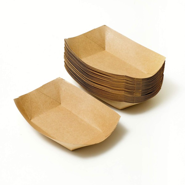 OKADADDY Paper Plates, Disposable Plates (Set of 50 Sheets/Kraft Paper),
