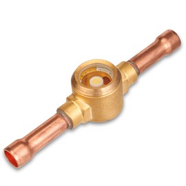 Hong Sen Sight Glass, Moisture Liquid Indicator, 3/8'' ODF Fitting, HVAC Tool for Air ConditioningRefrigeration