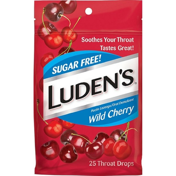 Ludens Sf Wild Cherry Dro Size 25ct Ludens Sf Wild Cherry Drops 25ct