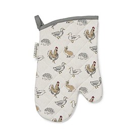 Cooksmart British Designed Oven Gloves | Modern Design Gauntlet Oven Gloves Heat Resistant | Oven Mitt or Baking Gloves Perfect For Modern Kitchens