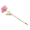 24K Gold Rose Dipped Golden Leaves Girlfriend Wife Valentine's Day