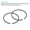 sourcing map Piston Ring Set, 2Pcs 44mm x 2mm Standard