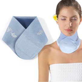 EUYKQNOI Anti-Falten-Nackenpolster, Nackenmaske, wiederverwendbar feuchtigkeitsspendend Gel-Nacken-Patch, Glätten Sie Ihre Haut, Halsliftlinien, Glättender Faltenentferner für Männer und Frauen