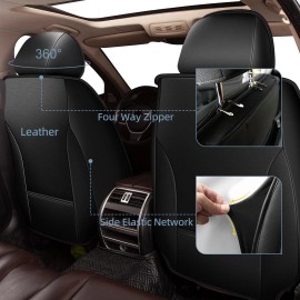 Unbranded For Mazda 6 2010-2021 Car 5 Seat Covers Cushion Pad Faux Leather Front Rear Set