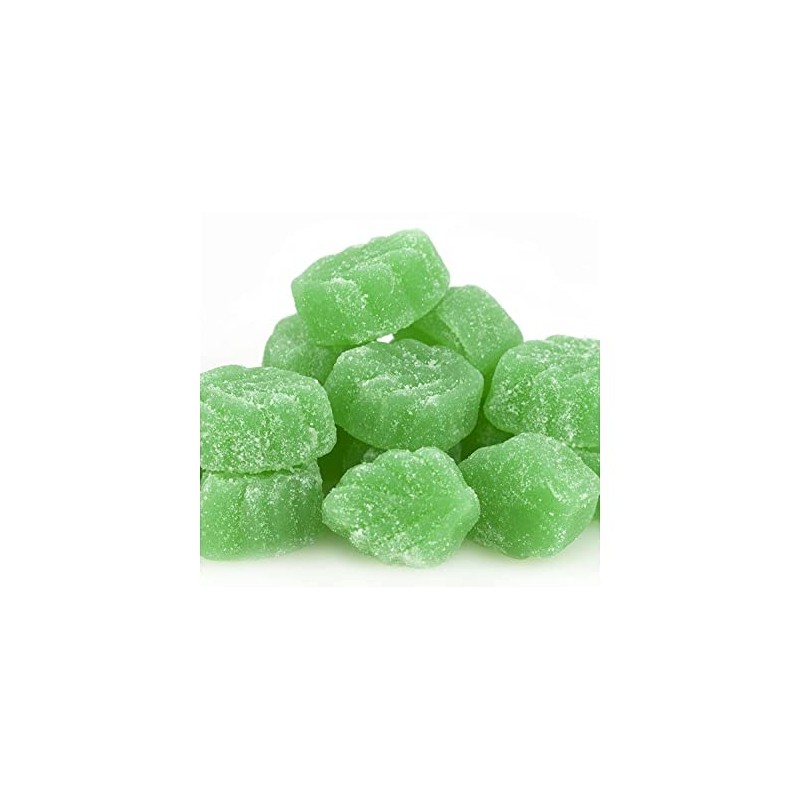 Bayside Candy Jelly Spearmint Leaves Candy Slices (1LB)