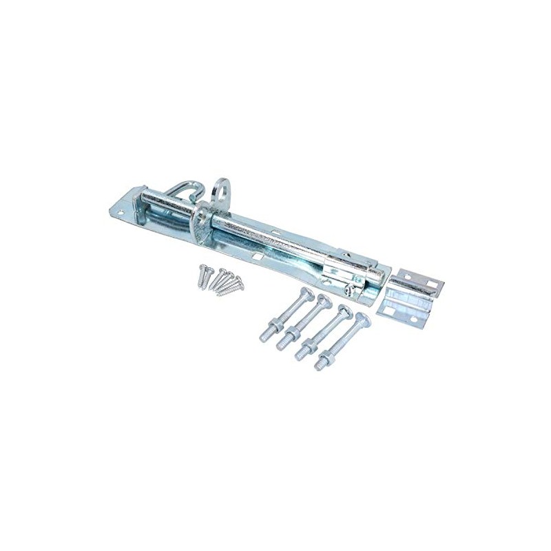 8" / 200mm Galvanised Brenton Bolt Sliding Lock Gate Shed