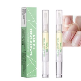 Radiant Nail Growth Oil Set - 2PC Cuticle & Nail Nutrition Pen for Strong, Moisturized Nails. Rejuvenate, Strengthen & Care for Dry w/Natural Ingredients