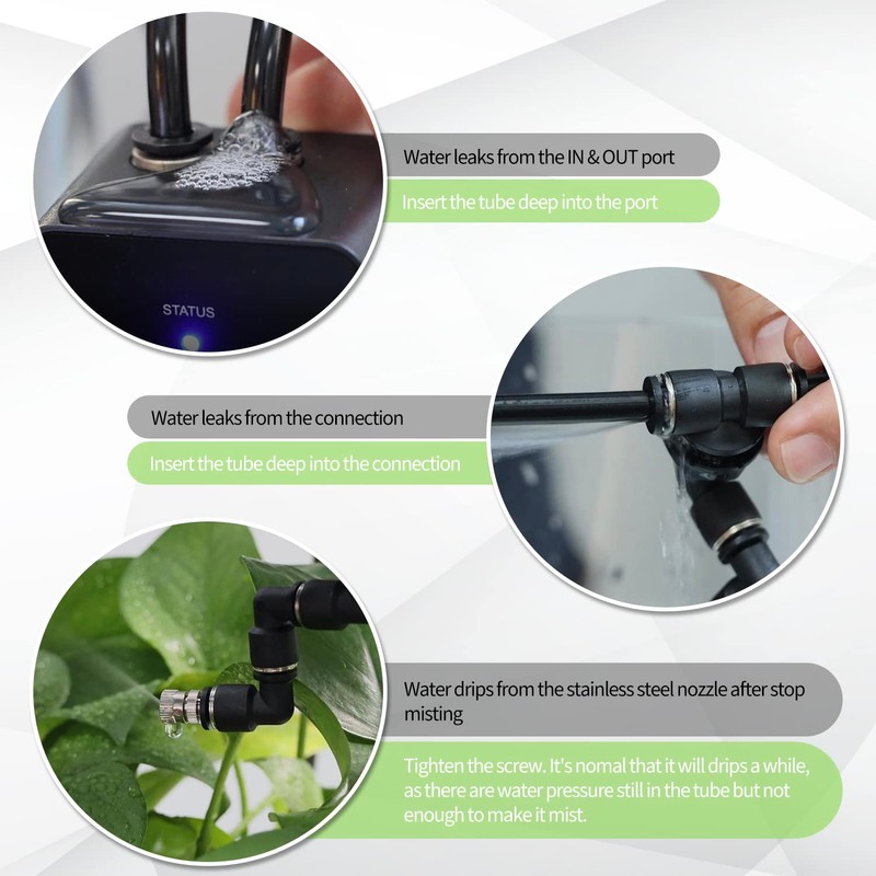 moistenland Reptile Humidifier, Misting System for Terrariums, Automatic with Adjustable