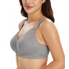 Lemorosy Women's Comfort Full Cup Unpadded Without Underwire Classic Bra,