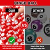 Liliful 200-Piece Raffle Bingo Ball Set - Numbered 1-200 with