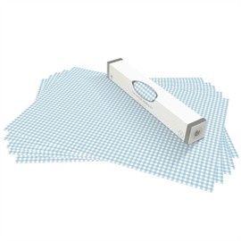 The Master Herbalist Fragrant SCENTED DRAWER LINERS in a GINGHAM Design| | Pack of 5 Sheets | Contains Essential Oils | Made in the UK (Duck Egg Blue, Rolled)