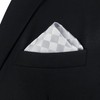 [S&W SHLAX&WING] Men's Pocket Square Plaid Prom Party Large Tall,