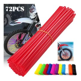 24cm 72pcs Popotes Cubre Rayos Motocross Spokes Bicicleta                                                                                             