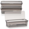 Remerry 3 Pcs Flatware Tray with Lid and Drainer, Plastic
