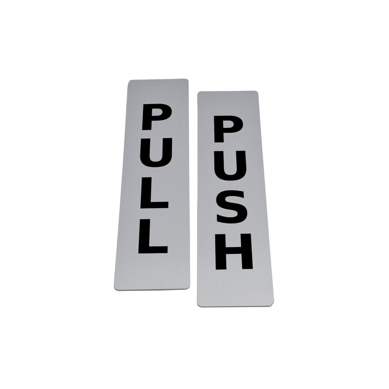 Pair of Push & Pull Adhesive Door Signs - Available