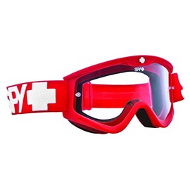 Spy MX Targa3 Motocross Goggles Red Red dawn - clear af w/post Size:One Size