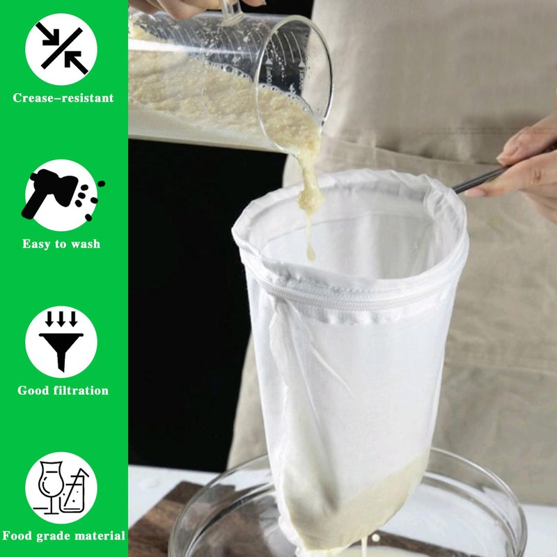 Ultra Fine Mesh Strainer with Stainless Steel Handle, Reusable Food