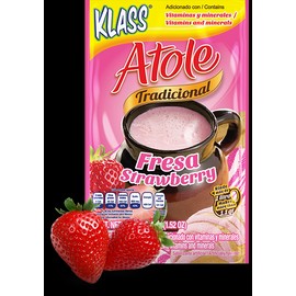 KLASS 12 PACK KLASS ATOLE  TRADITIONAL STRAWBERRY/ ATOL TRADICIONAL DE FRESA