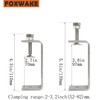 Foxwake Stainless Steel C Clamps 3.2In for Mounting, Heavy Duty