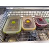 Aura Global Rectangular Collapsible Silicone Food Storage Containers with Snap-Down