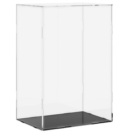 'vidaXL Transparent Acrylic Display Box - Clear Plastic Showcase for Toys, Collectibles, Models, and Handicrafts - Dustproof Design, Easy Assembly, 17x12x25 cm