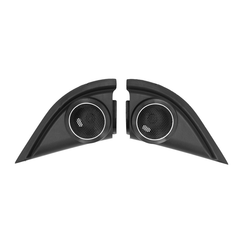 2pcs Car Door Tweeter Speaker Cover Trim Loudspeaker Decor Replacement