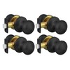 goldenwarm Black Passage Door Knobs, Closet Door Knobs, Matte Black