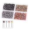 iwobi Pack of 800 Card Nail Plastic Head Push Pins