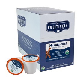 Organic Positively Tea Company, Masala Chai Black Tea, K-Cup Compatible, 24 Pods