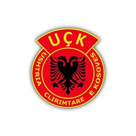 Sticker UCK Ushtria Clirimatre E Kosoves Crest Badge 6 cm A685