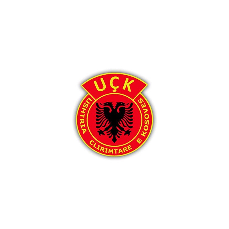 Sticker UCK Ushtria Clirimatre E Kosoves Crest Badge 6 cm