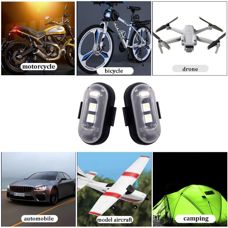 RGB Led Aircraft Strobe lights Motorcycle Lights LED Flash Position