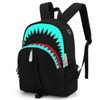 Kouxunt Luminous Shark Backpack for Teen Boys, Cool Elementary Middle