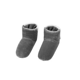 RAIKOU Cosyshoe Slippers Boots for Women Men Made of Micro Fleece with ABS and Non-Slip Sole, Super Fluffy, charcoal