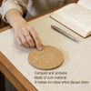 6 Pack Natural Cork Coasters, Round Drink Coasters for Coffee