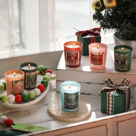Advent Calendar Candles, 12 Days of Christmas Scented Candles Gifts for Women, 12 Pcs Soy Wax Christmas Candle Set Gift
