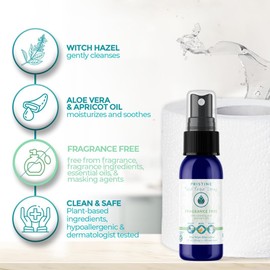 PRISTINE Toilet Paper Spray - As Seen on Shark Tank, More Natural Flushable Wet Wipes Alternative, Spray Toilet Paper to Create Flushable Wipe, Fragrance Free, 1 fl oz Travel Size