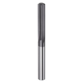 HARFINGTON Carbide Chucking Reamer 0.198"(5.029mm) Dia Straight Flute Straight Shank Machine Reamer Tool for Metal and Lathes CNC Machining Centers, Black