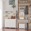 AWTATOS Shoe Rack, 8 Tier Shoe Storage Cabinet with Door,