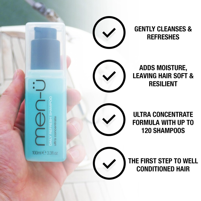 men-ü DAILY REFRESH SHAMPOO 100ml for men, up to 120